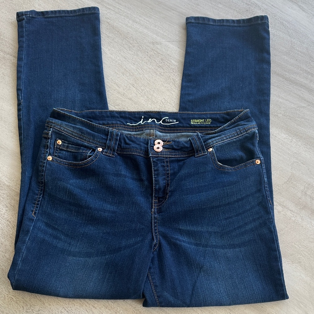INC International Concepts Dark Blue Jeans - Picture 7 of 12